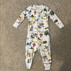 Hanna Anderson Kids One Piece Pajamas with Wizard of Oz Print